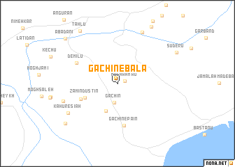 map of Gachīn-e Bālā