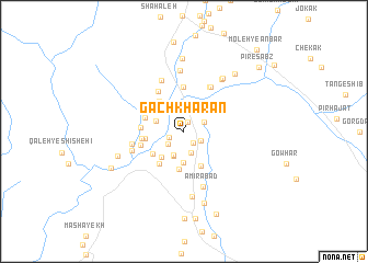 map of Gachkharān