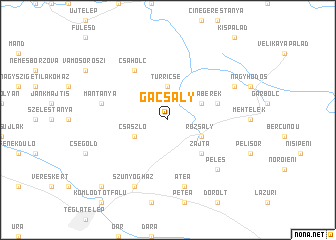 map of Gacsály