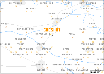 map of Gácshát