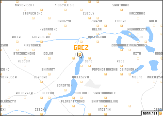 map of Gącz