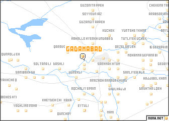 map of Gadamābād