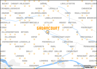 map of Gadancourt