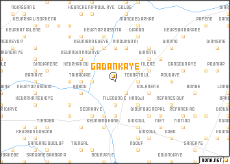 map of Gadan Kaye