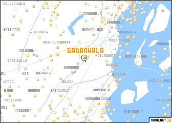 map of Gadanwāla