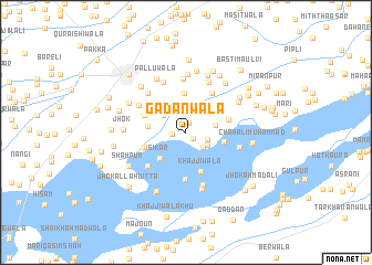 map of Gadanwāla