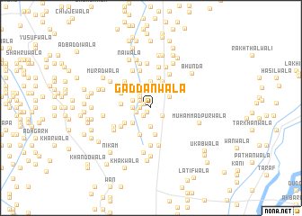 map of Gaddānwāla