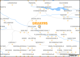 map of Gadderås