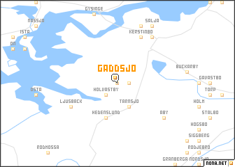 map of Gäddsjö