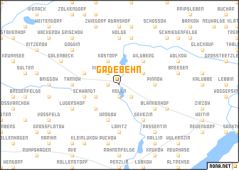 map of Gädebehn