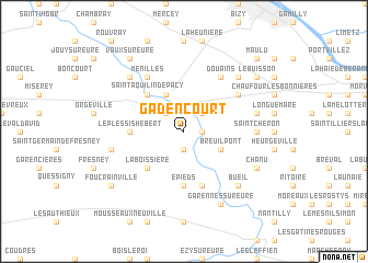 map of Gadencourt