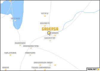 map of Gadèrga