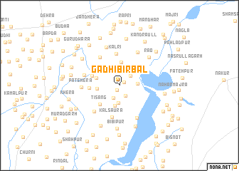 map of Gadhi Birbal