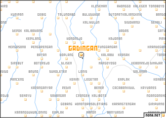 map of Gadingan