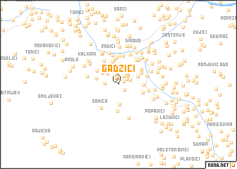 map of Gadžići