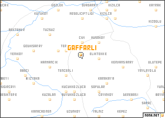 map of Gaffarlı