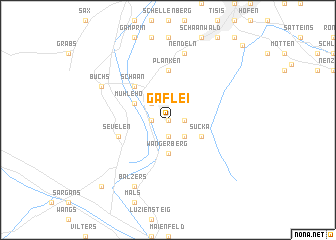 map of Gaflei