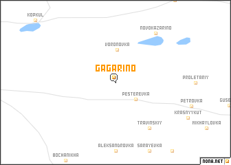 map of Gagarino