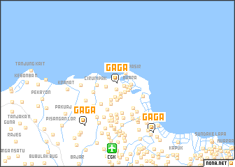 map of Gaga