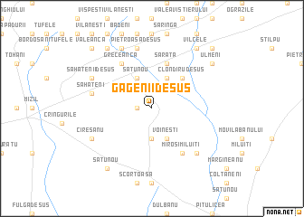 map of Găgenii de Sus