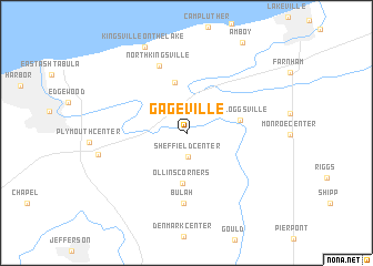 map of Gageville