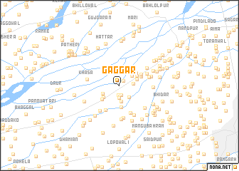 map of Gaggar