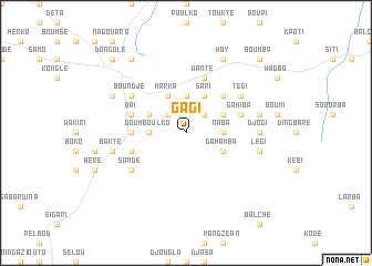 map of Gagi