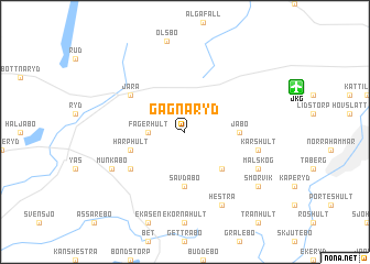 map of Gagnaryd