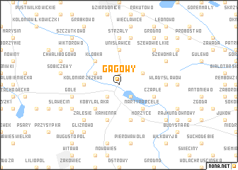 map of Gagowy