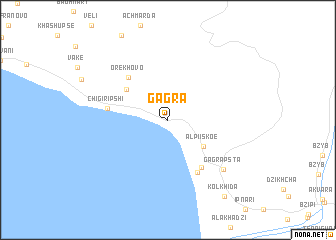 map of Gagra