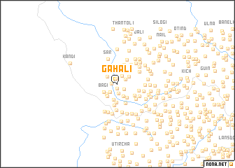 map of Gahali