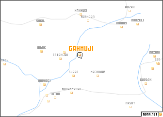 map of Gahmūjī