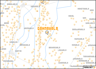 map of Gahnawāla