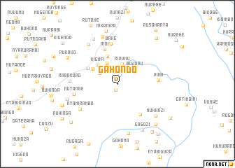 map of Gahondo