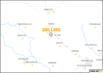 map of Gaillard