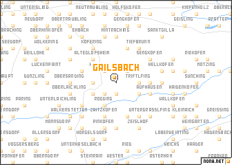 map of Gailsbach