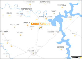 map of Gainesville