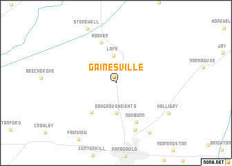 map of Gainesville