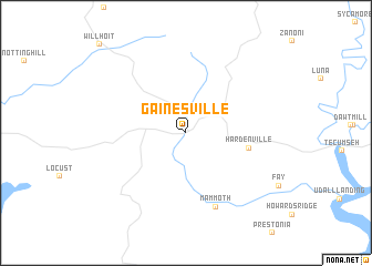 map of Gainesville