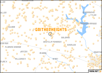 map of Gaither Heights