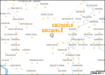 map of Gaižuvėlė