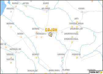 map of Gajah