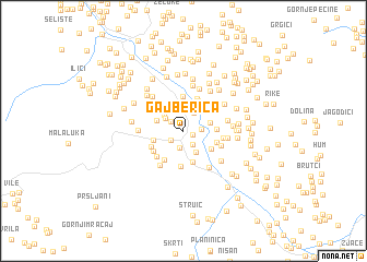 map of Gaj Berića