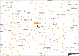 map of Gajevi