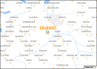 map of Gajewiec