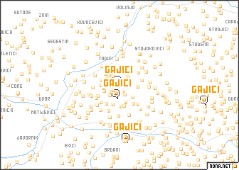 map of Gajići