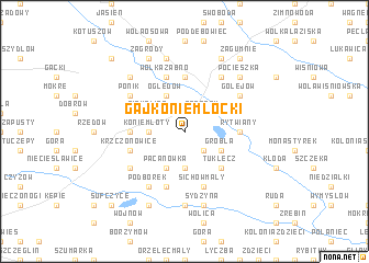 map of Gaj Koniemłocki