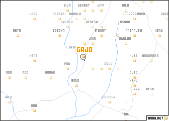 map of Gajo