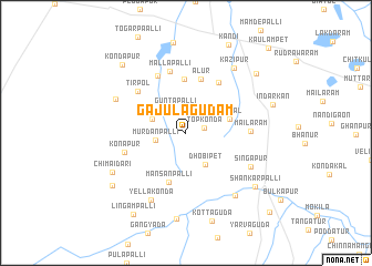 map of Gājulagudam