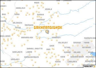 map of Gakhran di Dhok
